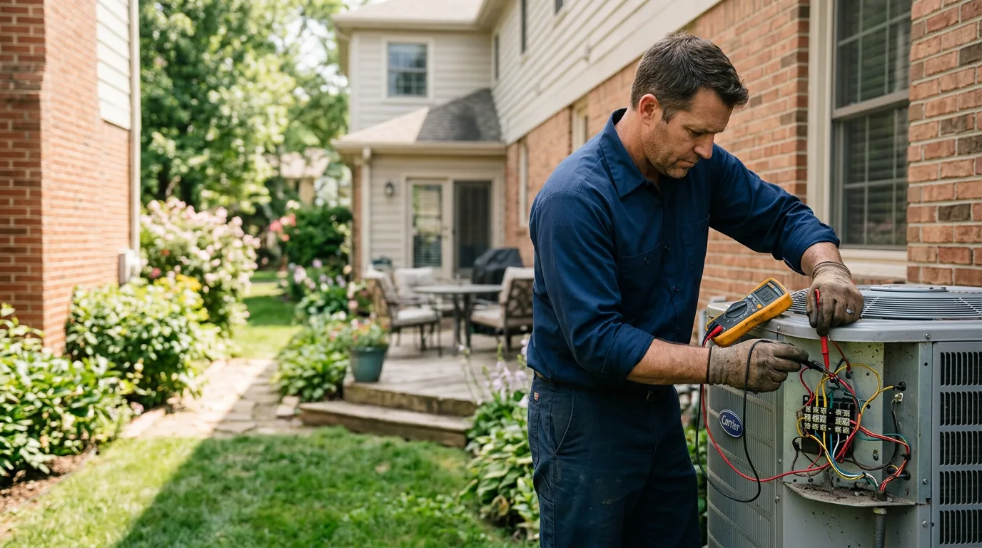 HVAC technician working near Sault Sainte Marie, MI
